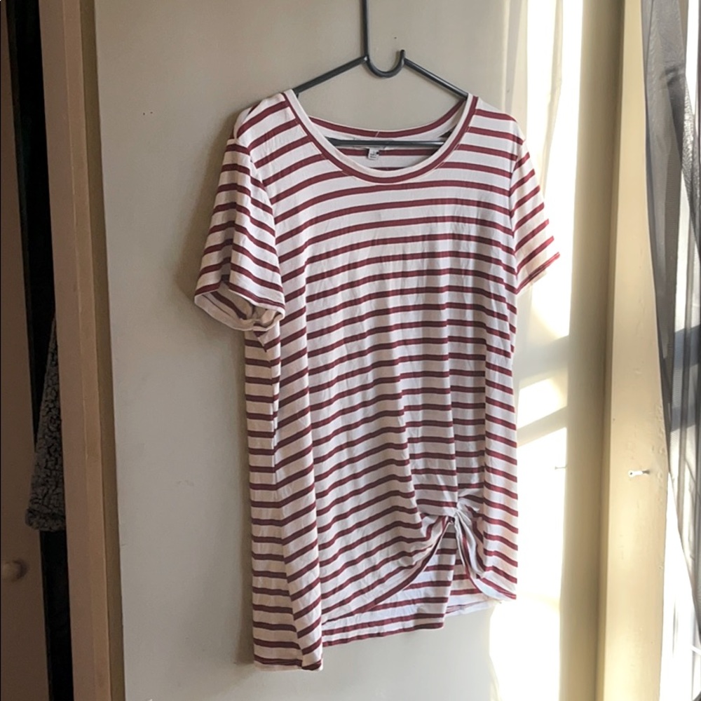 Striped short sleeve shirt